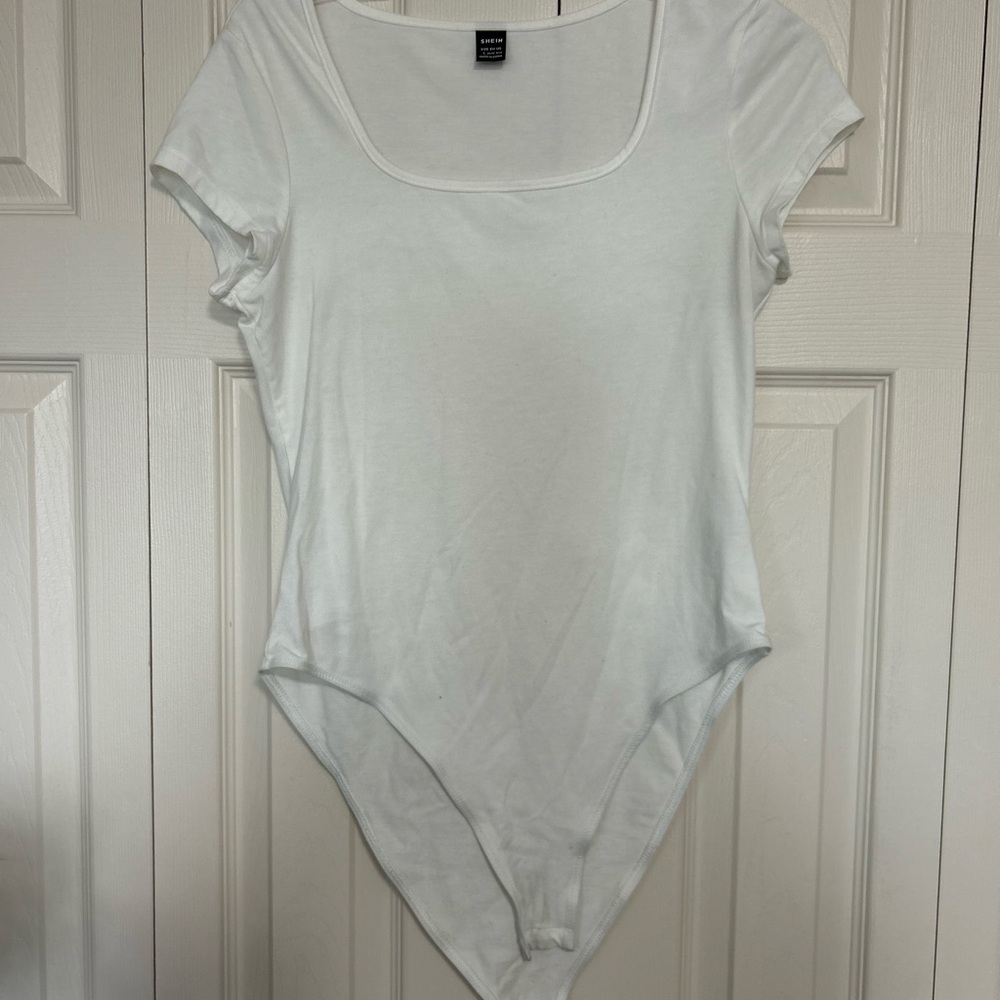 White Short Sleeve Bodysuit
